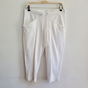 Hard Tail Forever Slash Pocket Crop Pant Large Combed Cotton Mid Rise Athleisure